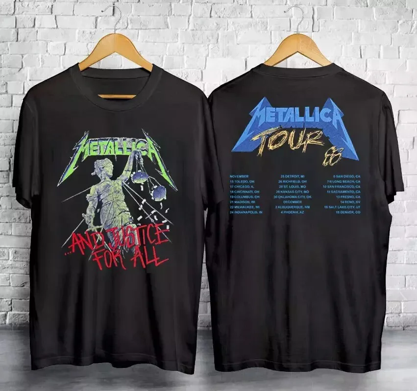 1988 Metallica And Justice For All Tour T-Shirt