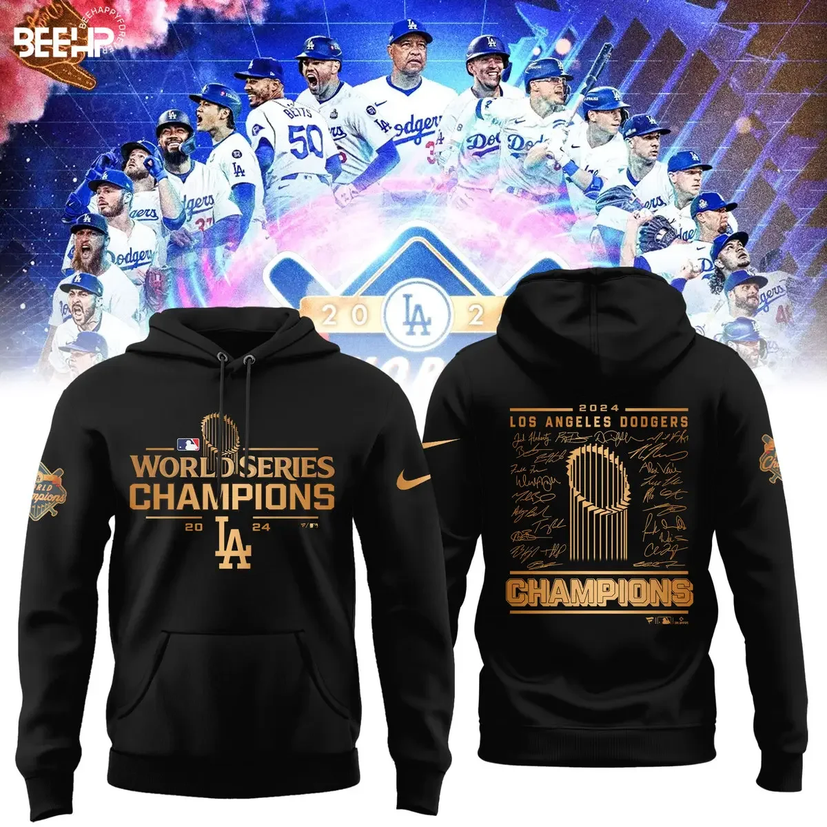2024 Los Angeles Hoodie LA Dodgers World Series Champions Hoodie Gift For Son
