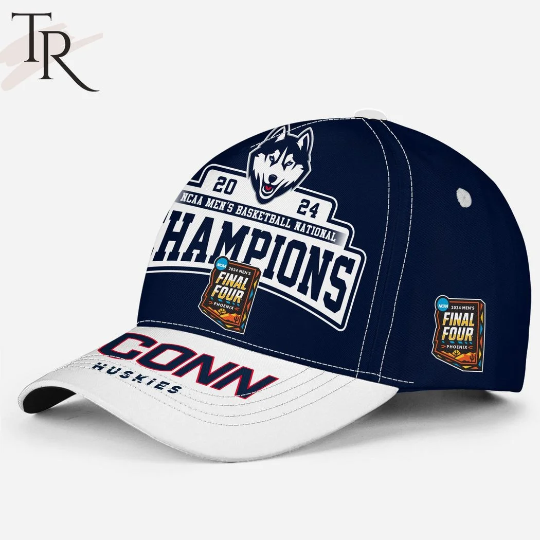 2024 NCAA Men's Basketball National Champions Uconn Huskies Classic Cap - Navy