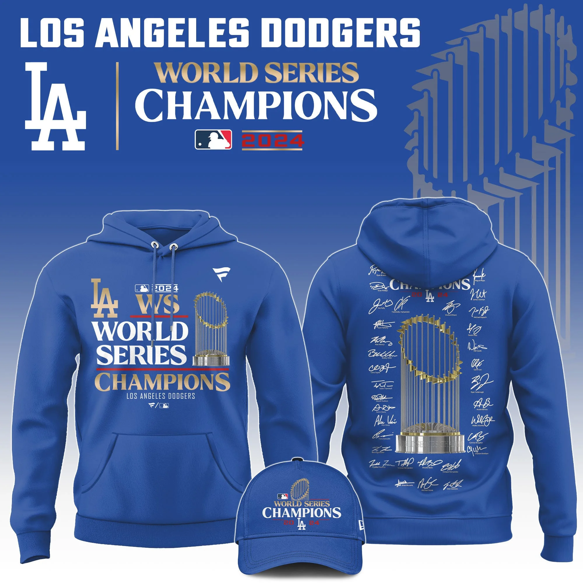 2024 Premium Los Angeles Dodgers Hoodie Football