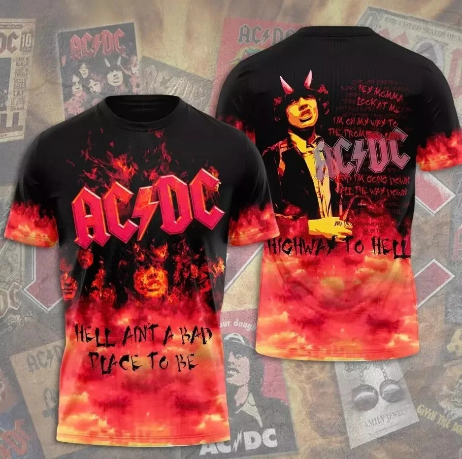 2025 ACDC Pwr Up World Tour T-Shirt Rock Band ACDC Tour Merch For Rock Fans