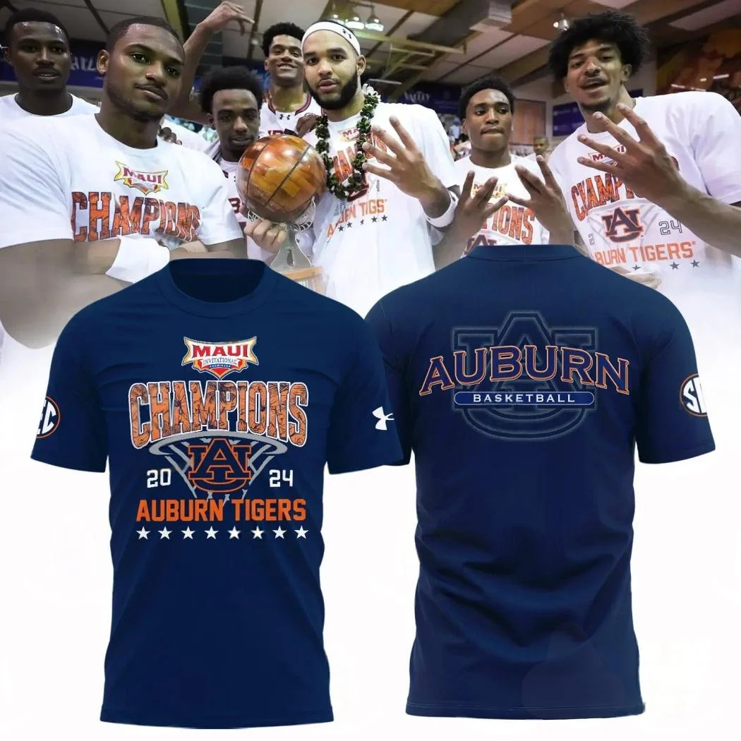 2025 Champions Auburn Tigers Mens Basketball T-Shirt Gift For Basketball Lover