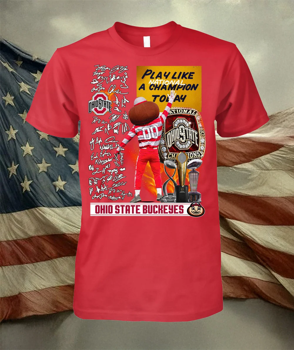 2025 Ohio State Buckeyes Football T-Shirt Presents For Football Fans