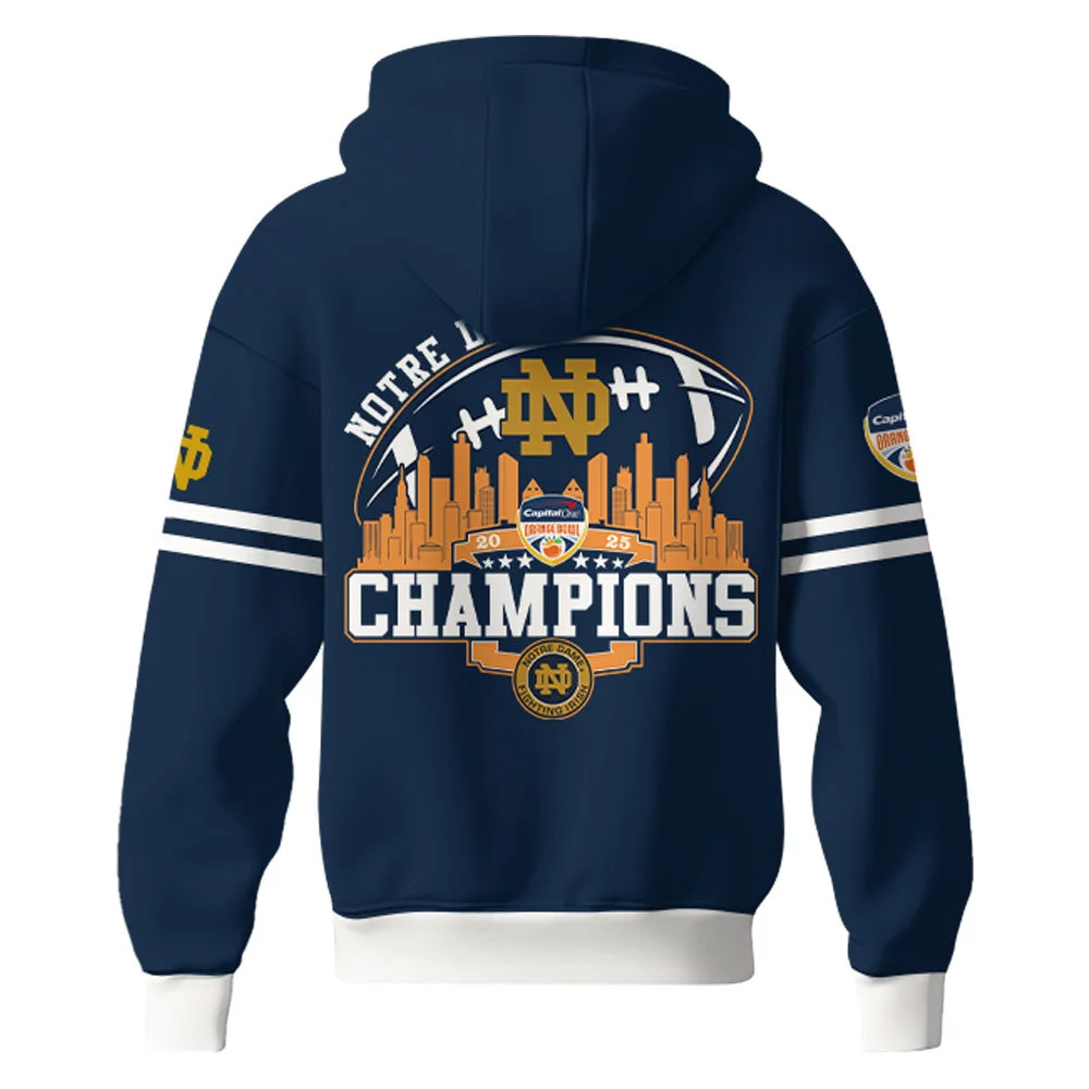2025 Orange Bowl Champions Notre Dame Fighting Irish Football Hoodie Best Gift For A Basketball Fan