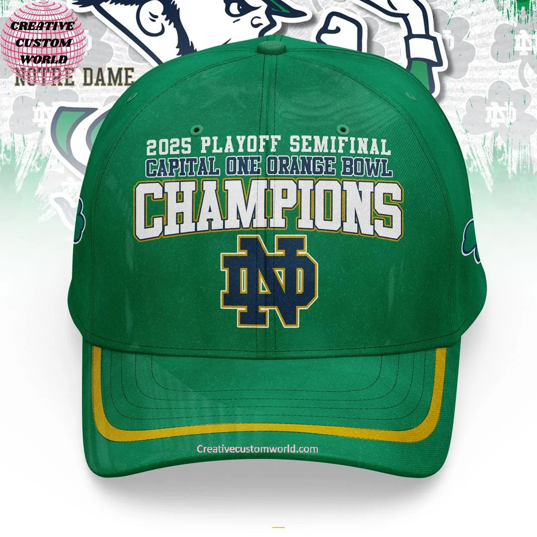 2025 Playoff Semifinal Capital One Orange Bowl Champions Notre Dame Fighting Irish Classic Cap