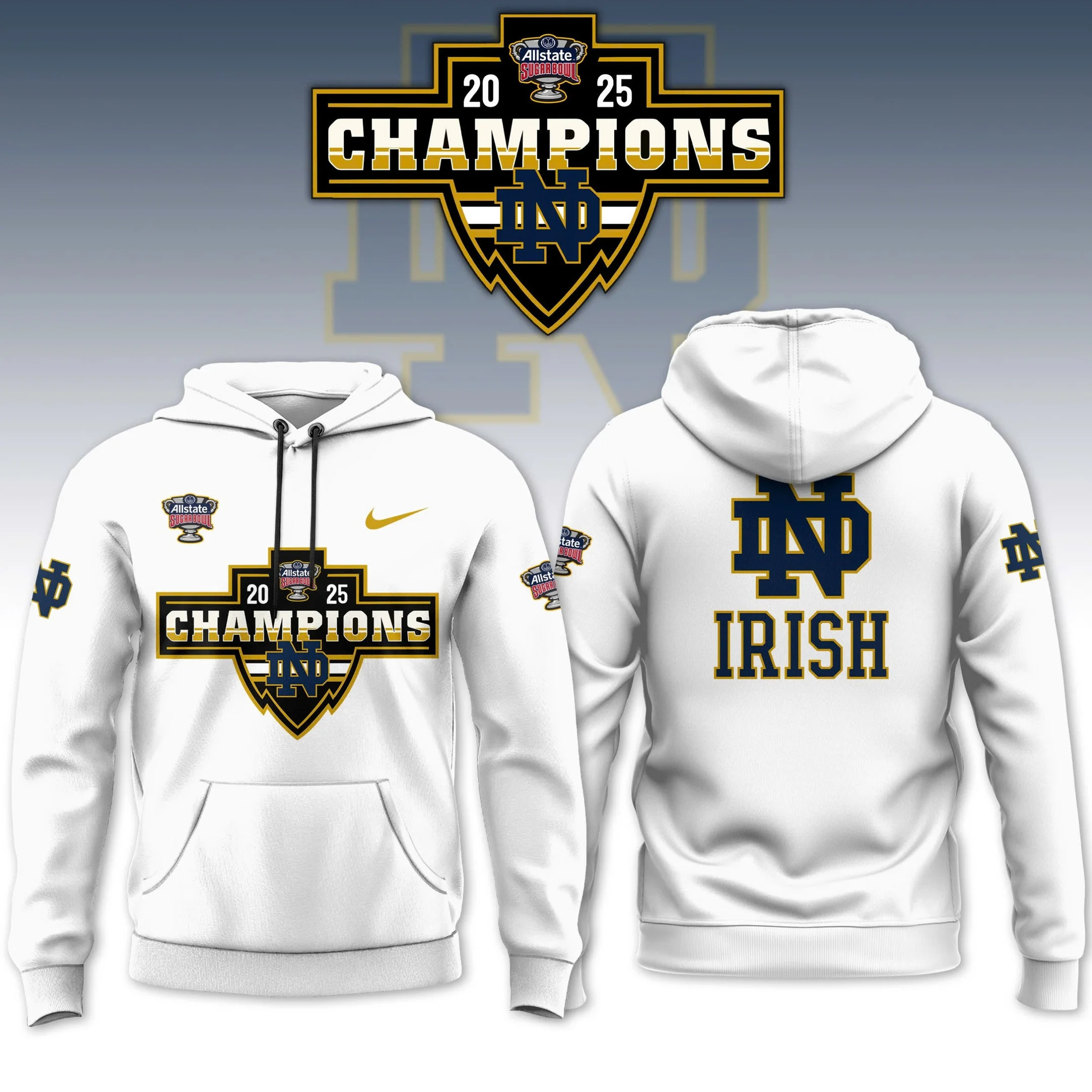 2025 SUGAR BOWL Champion Hoodie Basketball Gift Ideas For Son In Law