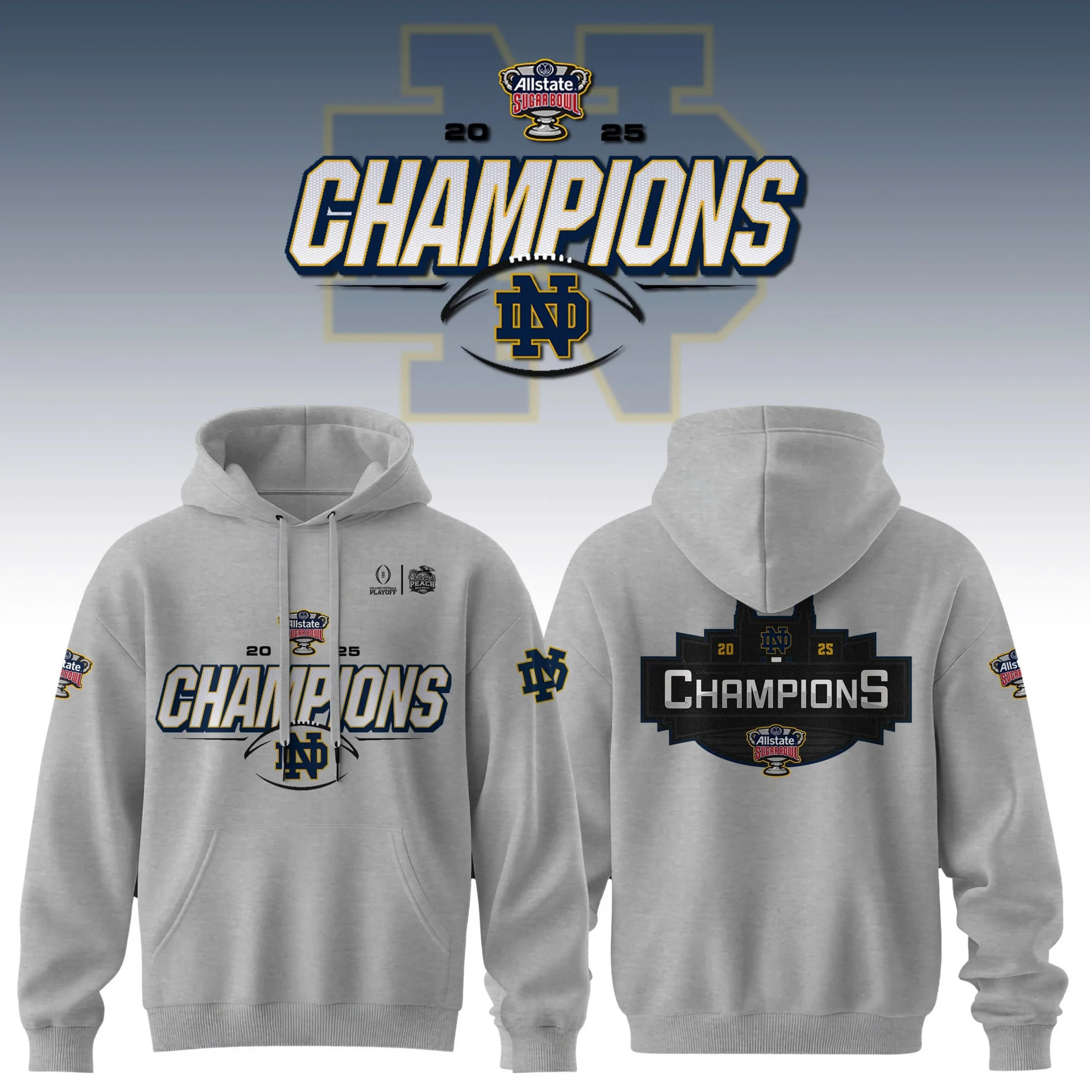 2025 SUGAR BOWL Champion Hoodie Basketball Father's Day Present Ideas