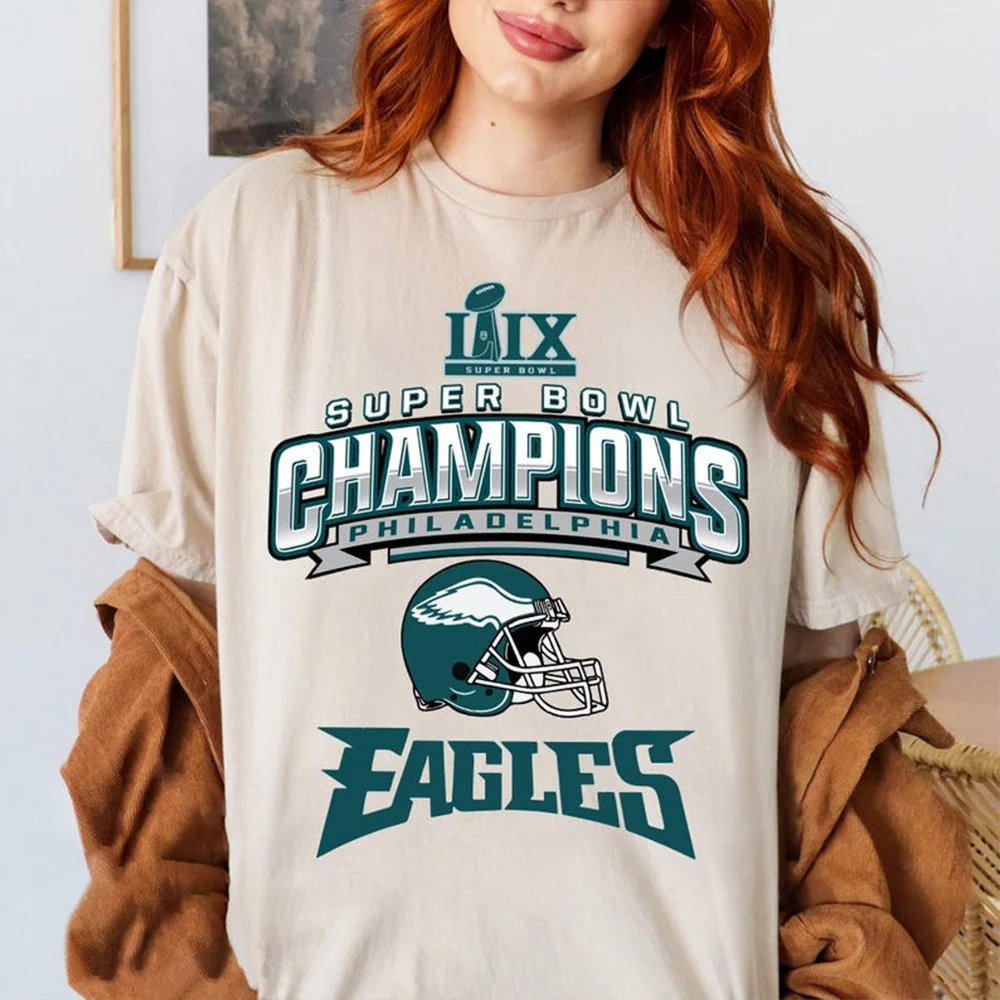 2025 Super Bowl Champions Eagles T-Shirt Presents For Football Fans