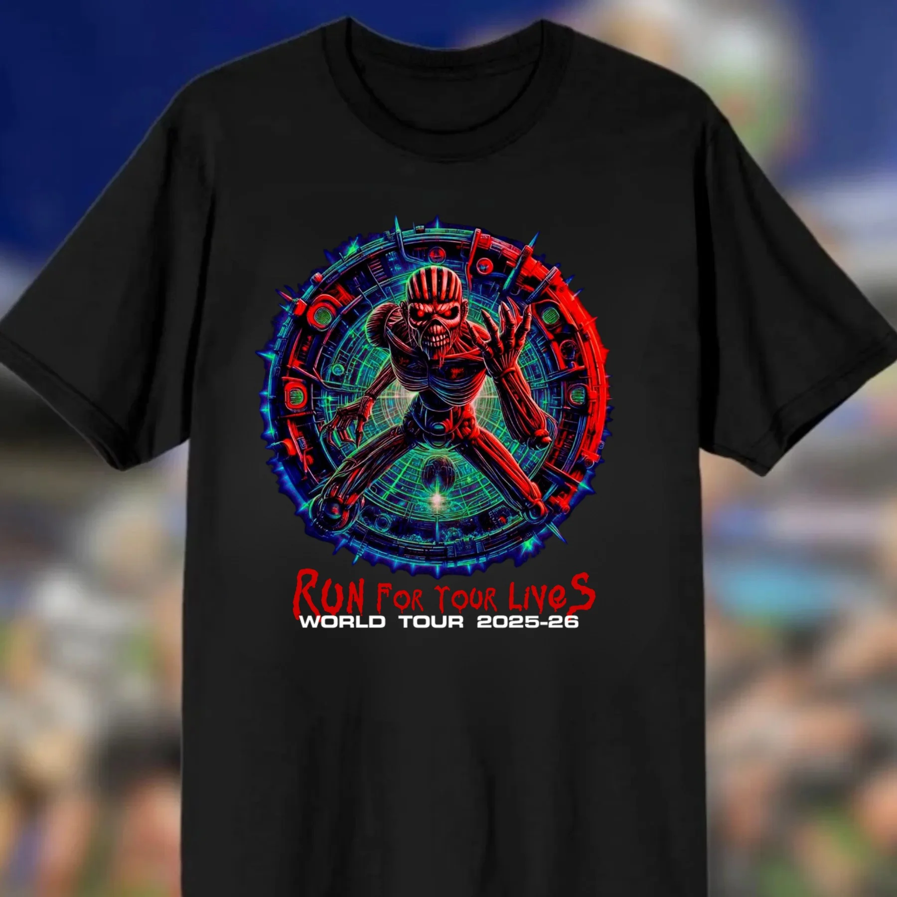 2025 World Tour Run For Your Lives Eddie T-Shirt Presents For Music Lovers