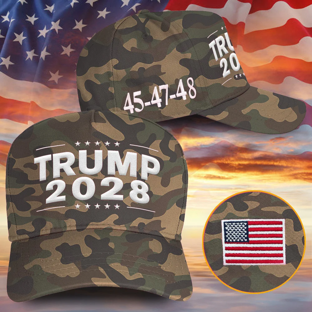 2028 Trump Hat Embroidered Camo Trump 2028 Hat Trump Merch Store Dad Fathers Day Gifts