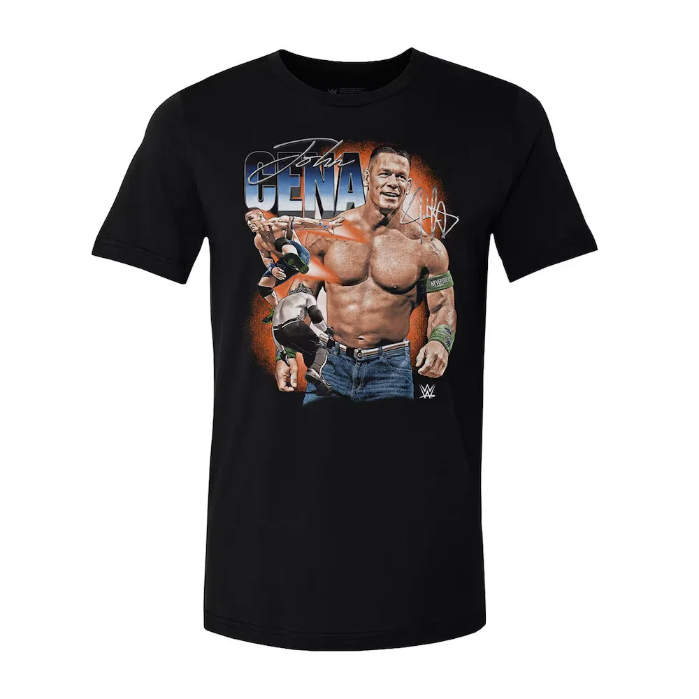 500 Level Black John Cena Vintage Superstar T-Shirt For Wrestler