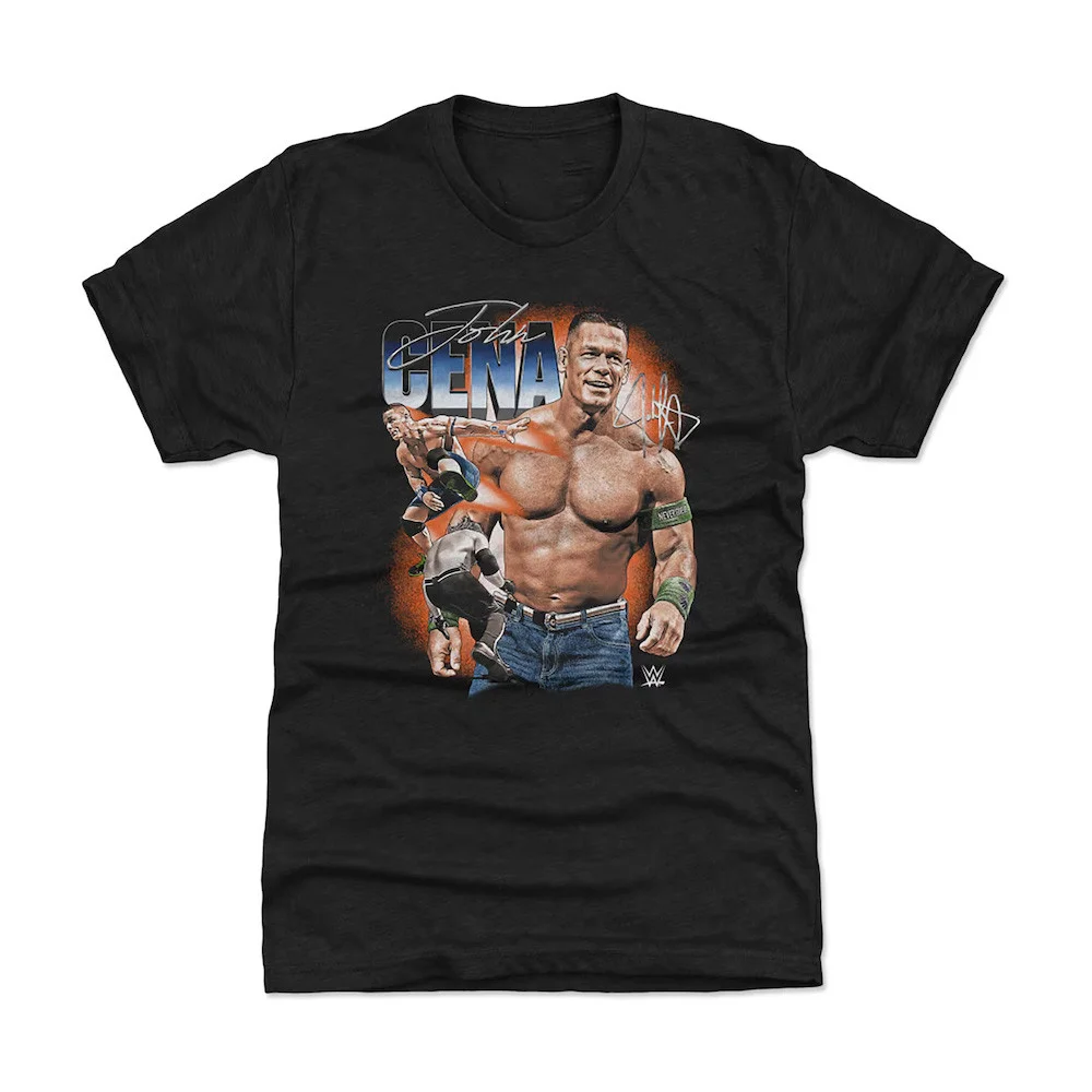 500 Level Heather Black John Cena Vintage Superstar T-Shirt Wrestler Gifts