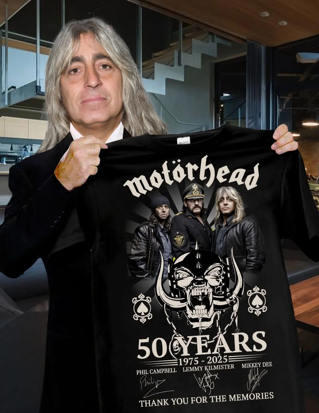 50 Year 1975-2025 Motorhead Band T-Shirt Thank You For The Memories Shirt Rock Band