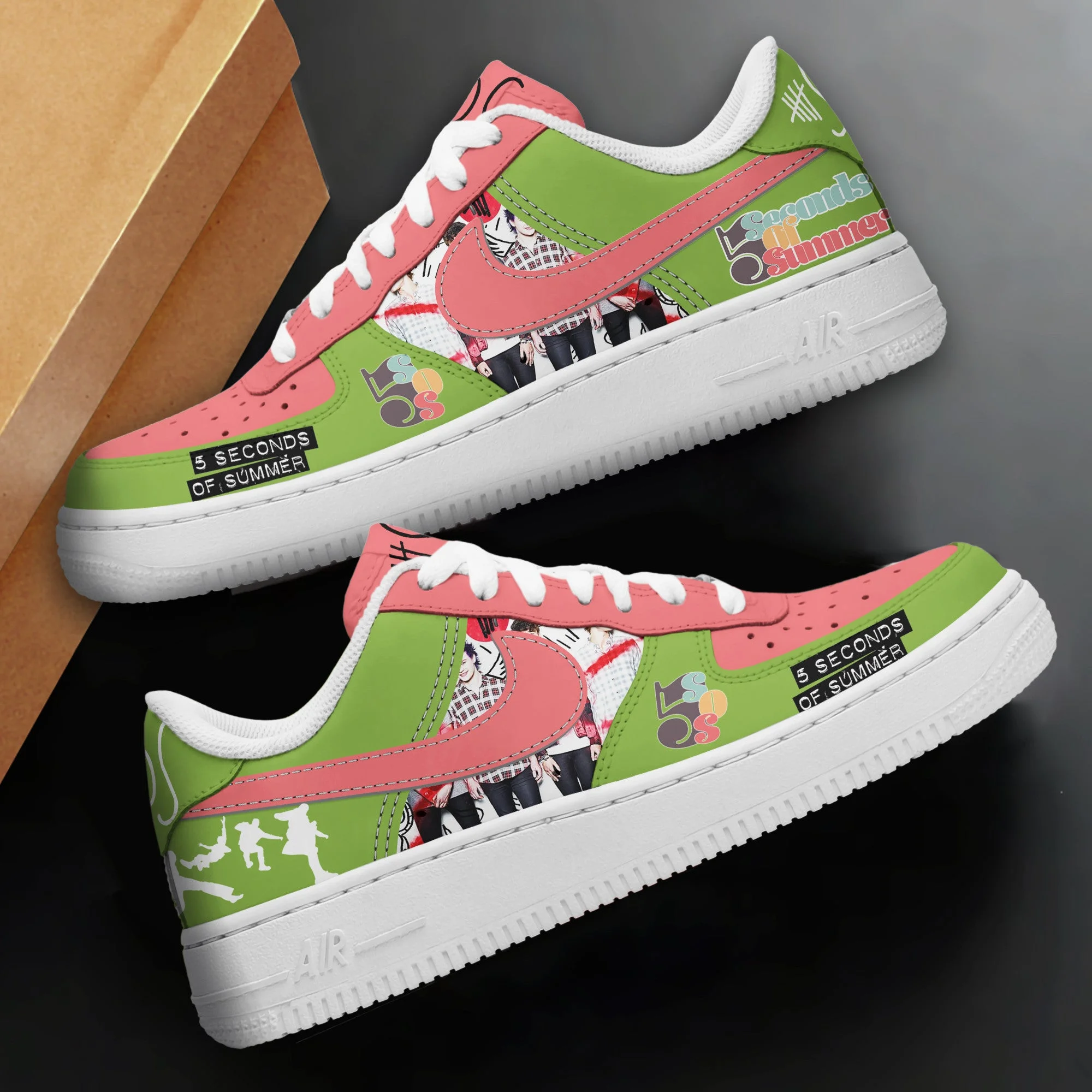 5 Seconds of Summer Air Low-Top Sneakers Shoes For Men And Women - Image 2