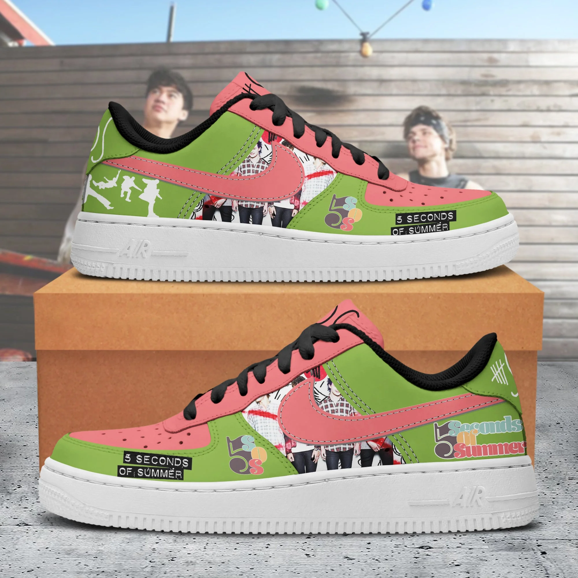 5 Seconds of Summer Air Low-Top Sneakers Shoes For Men And Women - Image 3
