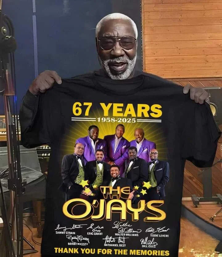 67 Years 1958 2025 The O'Jays Shirt Thank You For The Memorials T-Shirt