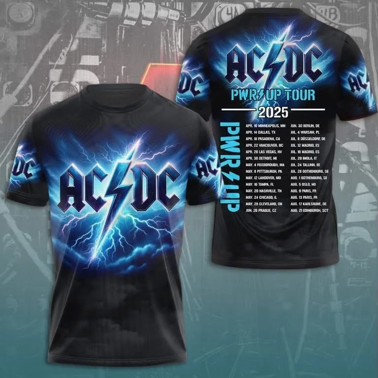 AC'DC Power Up Tour 2025 T-Shirt AC'DC Tour Merchandise Die Hard