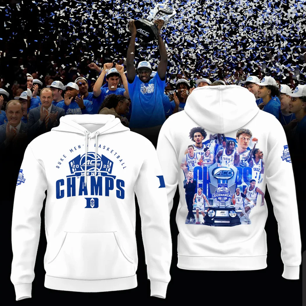ACC Championship 2025 Hoodie ACC Men's Basketball Conference Tournament Champions Hoodie For Fan