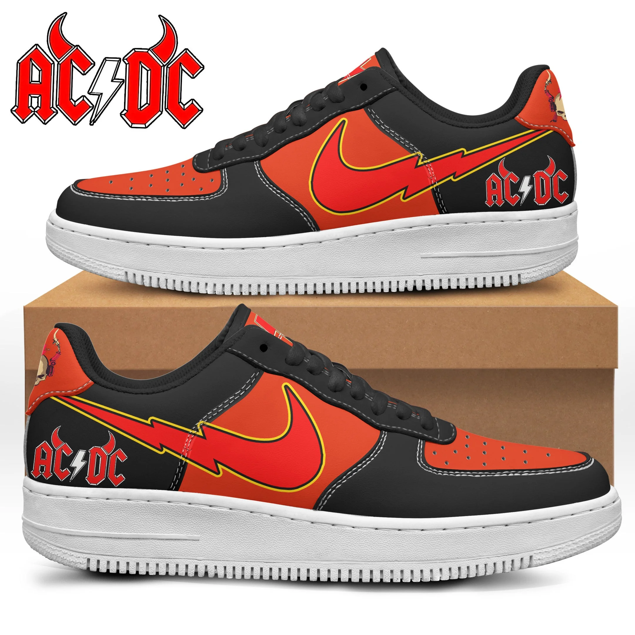 ACDC Air Low-Top Sneakers Shoes For Men And Women