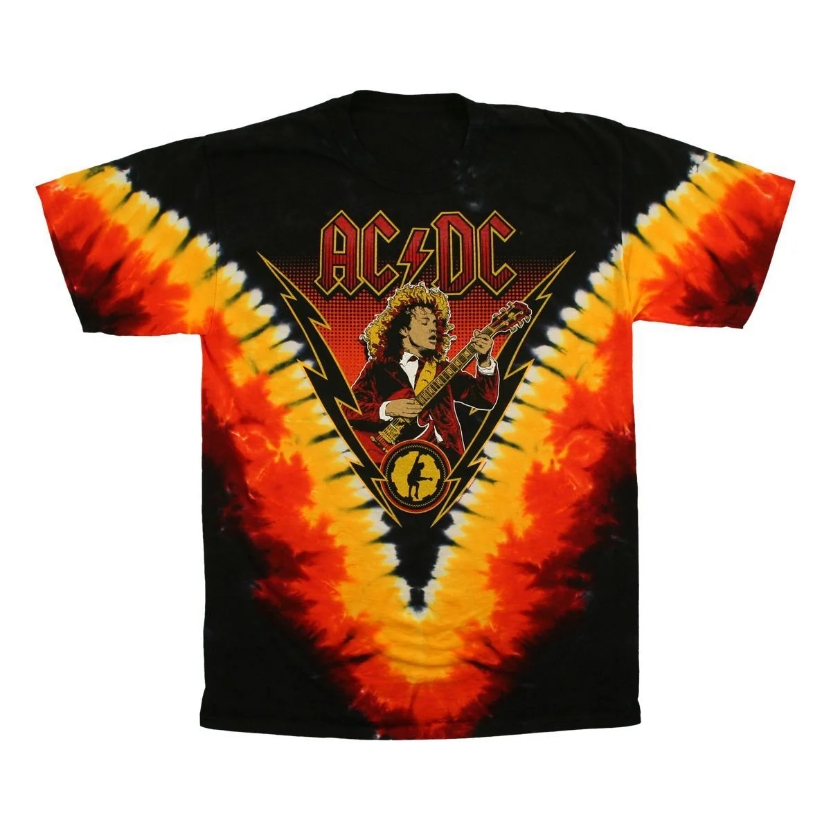 ACDC Angus Lightning Tie-Dye T-Shirt For Someone Who Loves Music