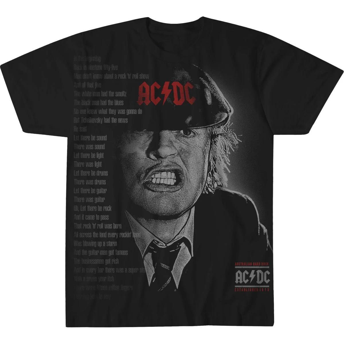 ACDC Big Face Angus Black T-Shirt Father'S Day Gifts Music Lover
