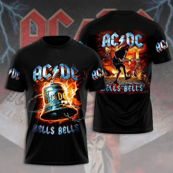 ACDC Hells Bells Shirt ACDC Rock Band T-Shirt