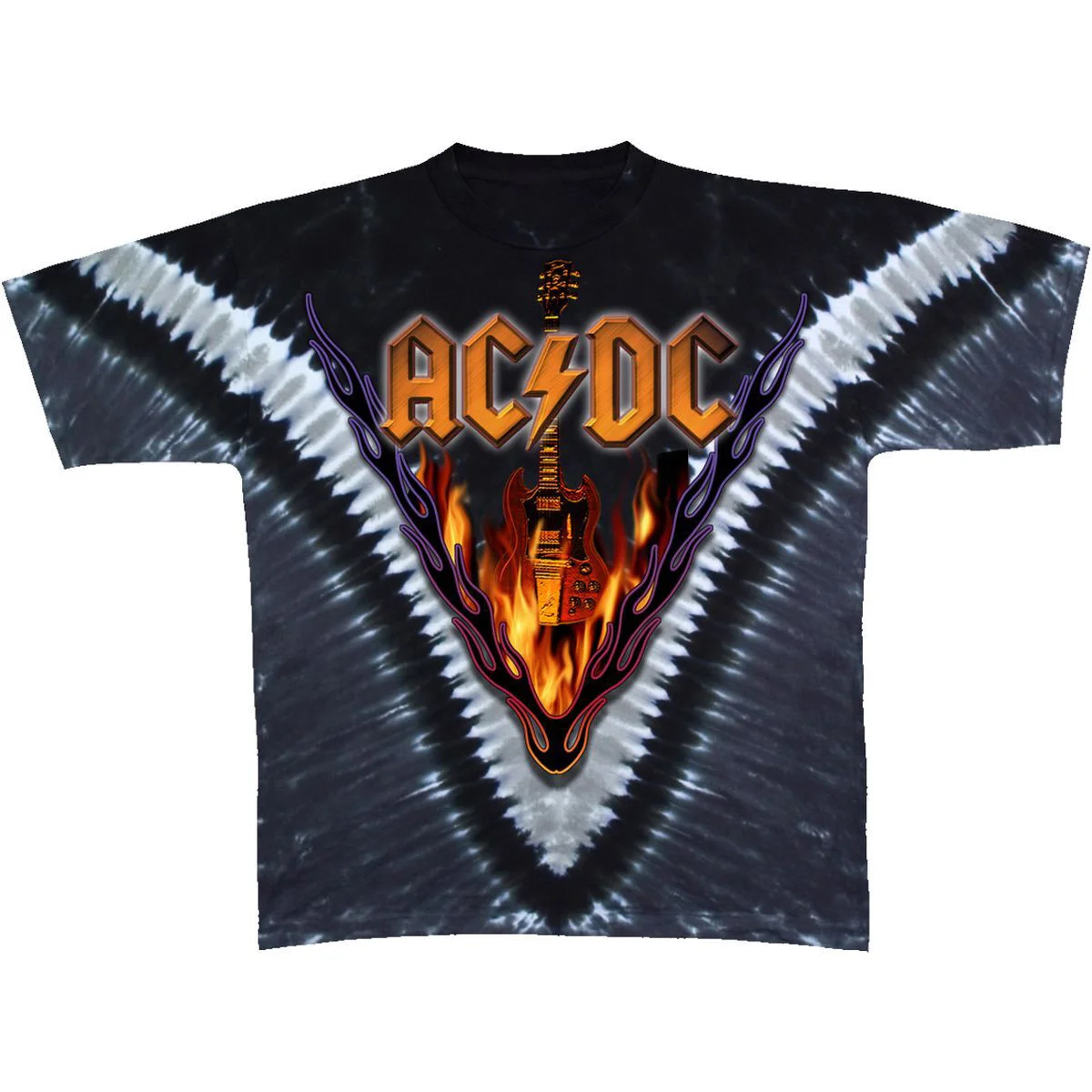 ACDC Hells Bells Tie-Dye T-Shirt