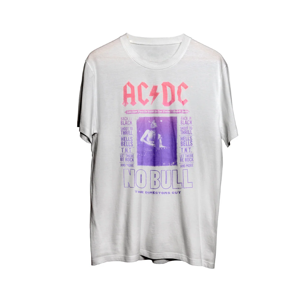 ACDC No Bull White Poster T-Shirt Father's Day Gifts For Husband