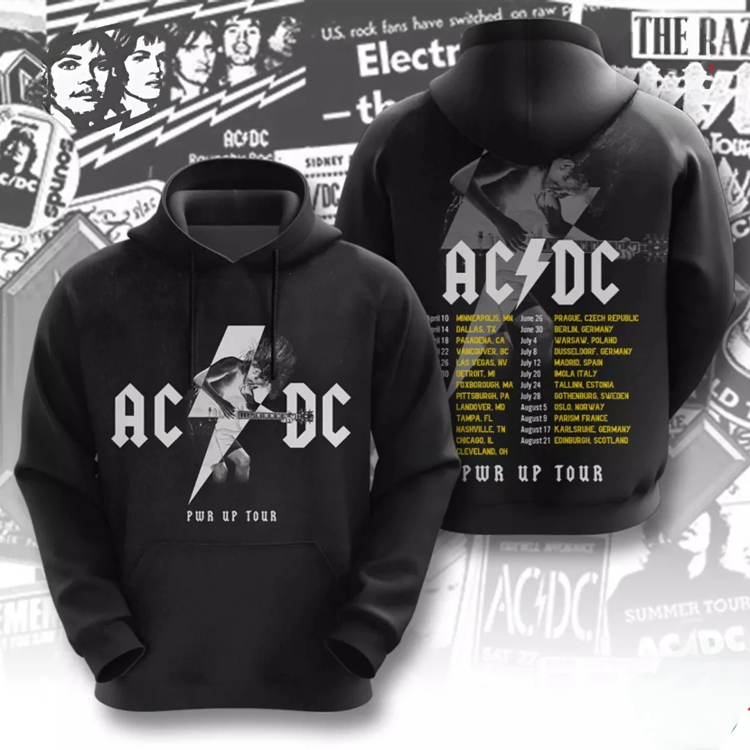 ACDC Pwr Up 2025 3D Hoodie Birthday