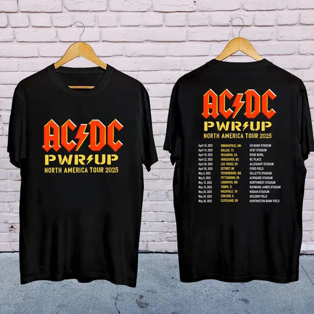 ACDC Pwr Up Tour 2025 T-Shirt For For Concert Lovers