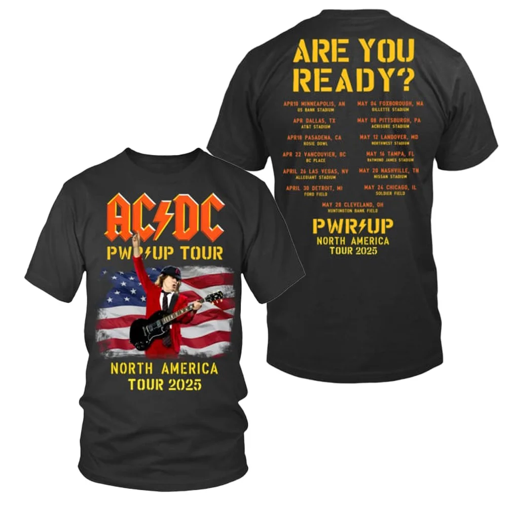 ACDC Pwr Up Tour 2025 T-Shirt For For People Who Like Music