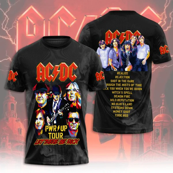 ACDC Pwr Up Tour Let There Be Rock Shirt