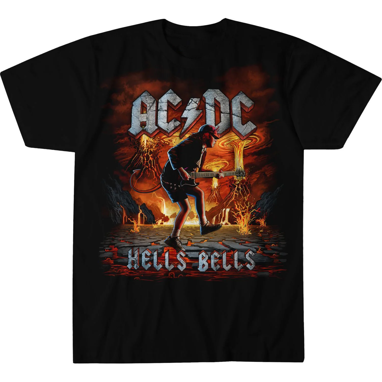 ACDC Rock Eruption Black T-shirt Awesome Father's Day Gifts