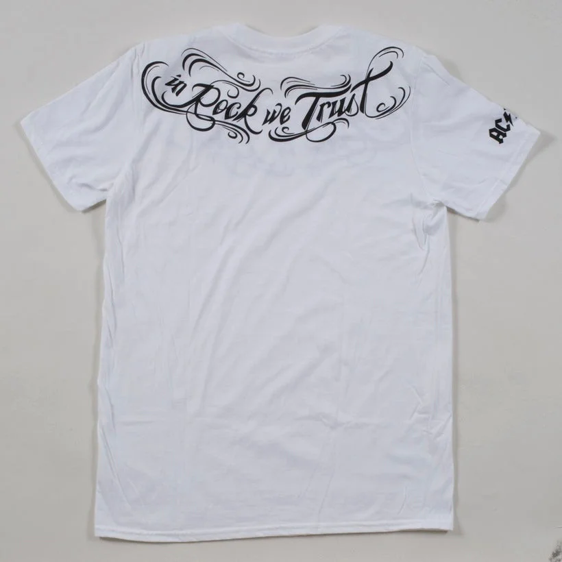 ACDC Tattoo Script Rock Or Bust T-Shirt