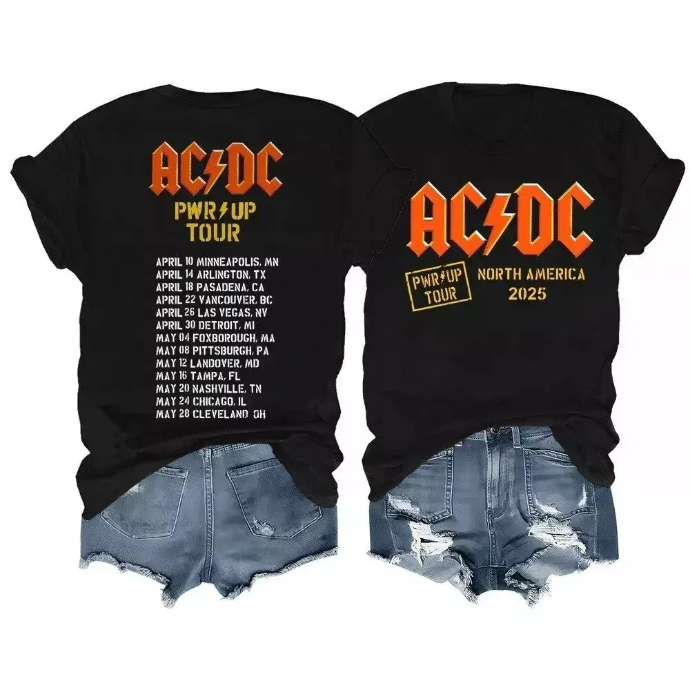 AC DC 2025 North American Power Up Tour T-Shirt
