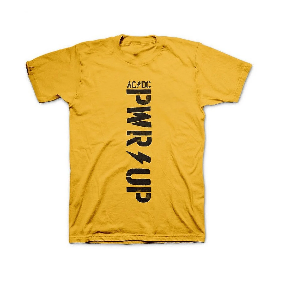 AC DC POWER UP Yellow T-Shirt Meaningful Gifts For Dad Birthday
