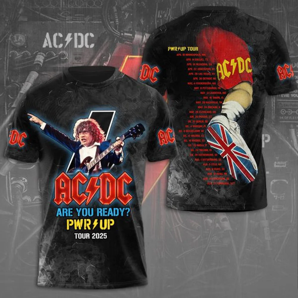 AC DC Pwr Up Tour 2025 Are You Ready Shirt Rock Band Gifts