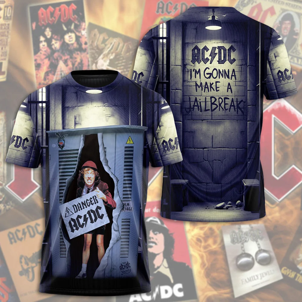 AC DC Pwr Up Tour 2025 T-Shirt For Rock Band Fans
