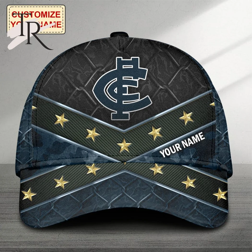 AFL Carlton Blues Customize Your Name Baseball Cap