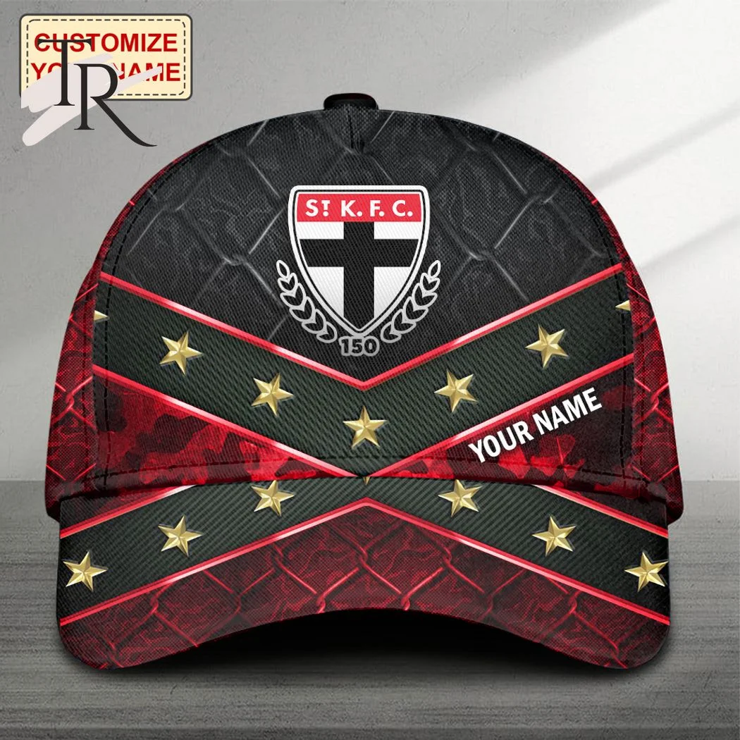 AFL St Kilda Saints Customize Your Name Baseball Cap