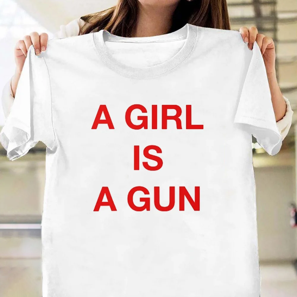 A Girl Is A Gun Shirt Funny Power Feminist T-Shirt For Mother