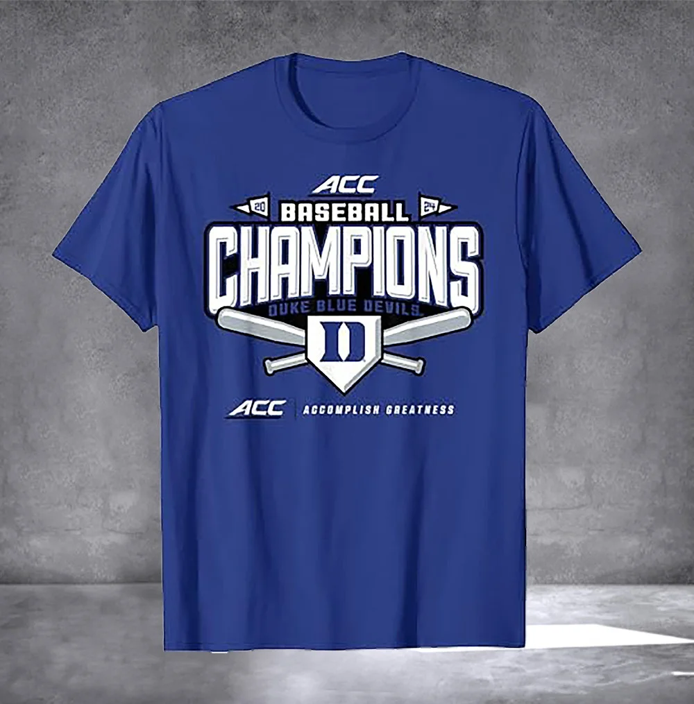 Acc Baseball Champions 2025 Shirt Duke Blue Devils T-Shirt