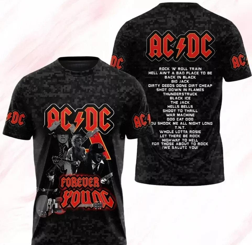 Acdc Pwr Up Tour T-shirt Music World Tour 2025 Shirt Highway to Hell Merch