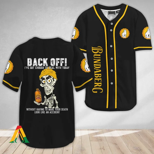 Achmed Back Off With Bundaberg Baseball Jersey Style8935
