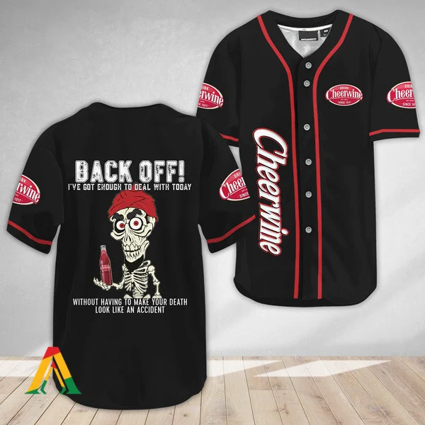 Achmed Back Off With Cheerwine Baseball Jersey Style5758