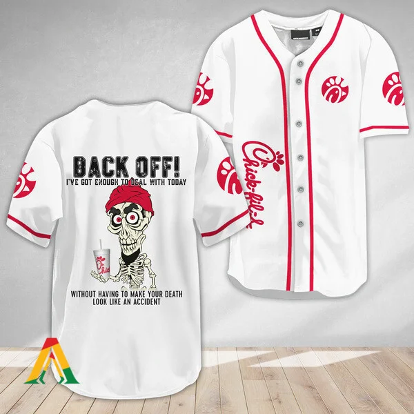 Achmed Back Off With Chick Fil A Baseball Jersey Style6010