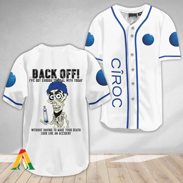 Achmed Back Off With Ciroc Vodka Baseball Jersey Style8062