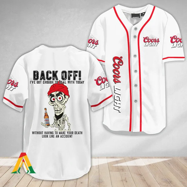 Achmed Back Off With Coors Light Baseball Jersey Style1732