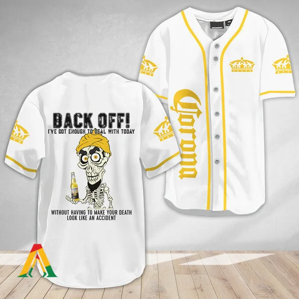 Achmed Back Off With Corona Extra Beer Baseball Jersey Style7910