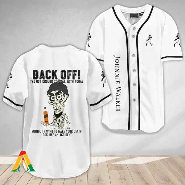 Achmed Back Off With Johnnie Walker Baseball Jersey Style6135